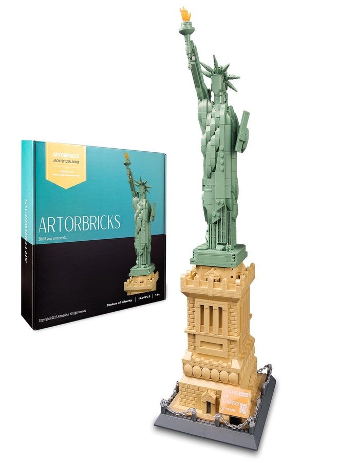 ArtorBricks Statue of Liberty Architecture Model Kit - 1577-Piece Premium Building Set for Collectors, Detailed Display & Thoughtful Gift Idea - Image 1