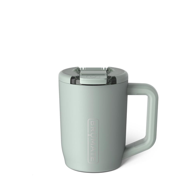 BrMate Mv  15oz 100 Leak Proof Insulated Coffee Mug with Handle  Lid  Stainless Steel Coffee Travel Mug  Double Walled Coffee Cup Sage