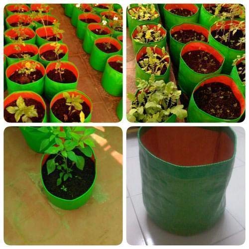 COIR GARDEN-Terrace Gardening HDPE Grow Bag for Vegetable Plants and Flower Plant (9" x 9" inches) (Pack of 5) - Image 3