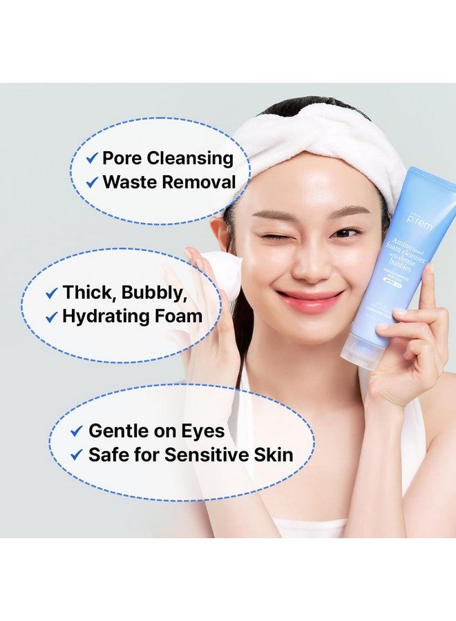 MAKEP:REM Make P:Rem Safe Me. Amino Refresh Cleansing Foam, Instant Deep Pore Cleansing, Gentle Exfoliation With Bha & Lha, Korean Skin Care, 150Ml, 5.07 Fl.Oz. - Image 2