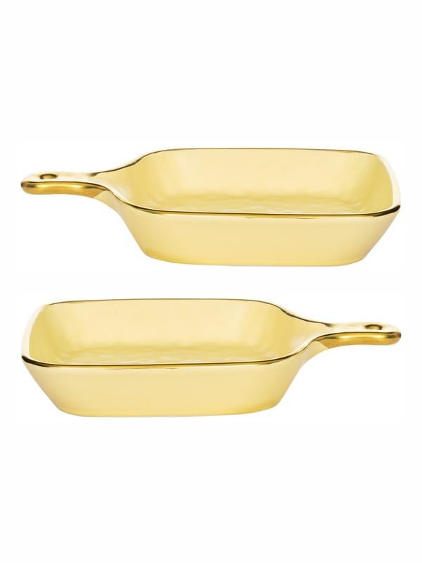 ROXX Porcelain Rectangle Platter Set of 2pcs RX-6371-Y - Image 3