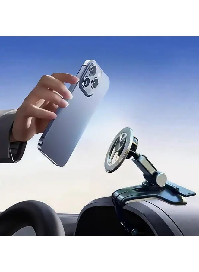 2025 Magnetic Car Phone Holder Black Dashboard Mount Multi Angle Rotation - Image 2