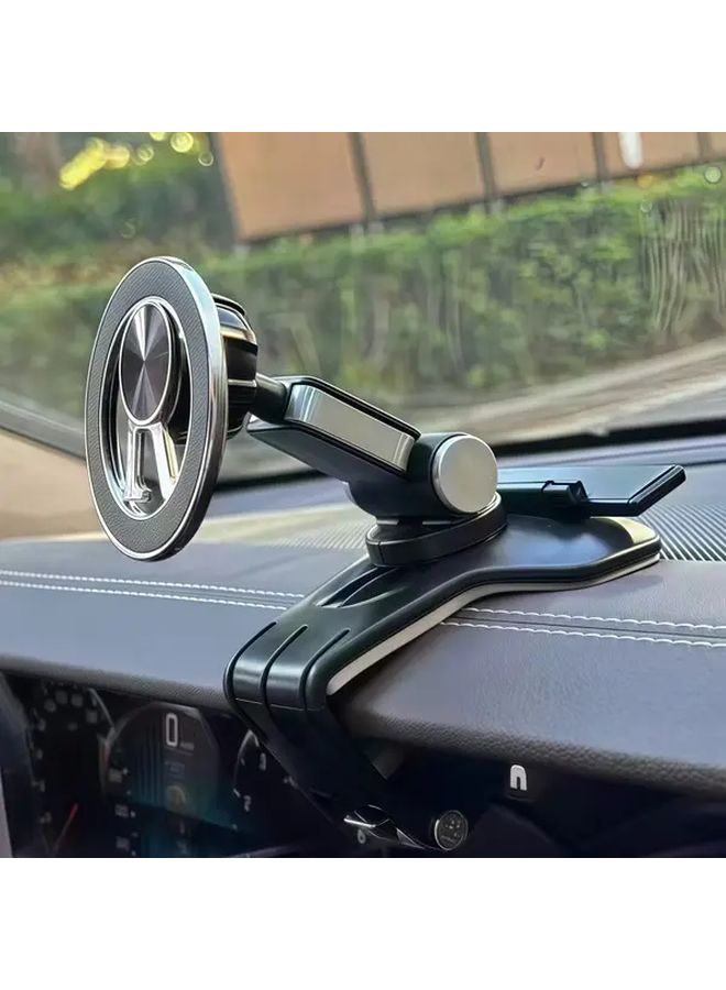 2025 Magnetic Car Phone Holder Black Dashboard Mount Multi Angle Rotation - Image 5
