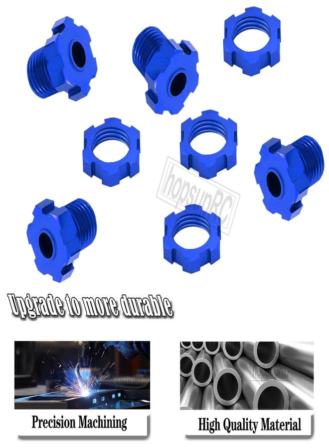 hopsupRC Upgrades Part for 1/10 E-Revo/Revo 3.3/E-Maxx/Summit/T-Maxx/Slayer Pro 4X4,Aluminum 17mm Wheel Nut & Wheel Hex & Splines Wheel Wrench Hops Up,Navy Blue - Image 5