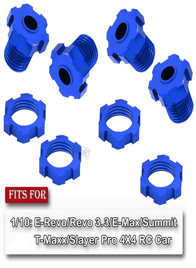 hopsupRC Upgrades Part for 1/10 E-Revo/Revo 3.3/E-Maxx/Summit/T-Maxx/Slayer Pro 4X4,Aluminum 17mm Wheel Nut & Wheel Hex & Splines Wheel Wrench Hops Up,Navy Blue - Image 3
