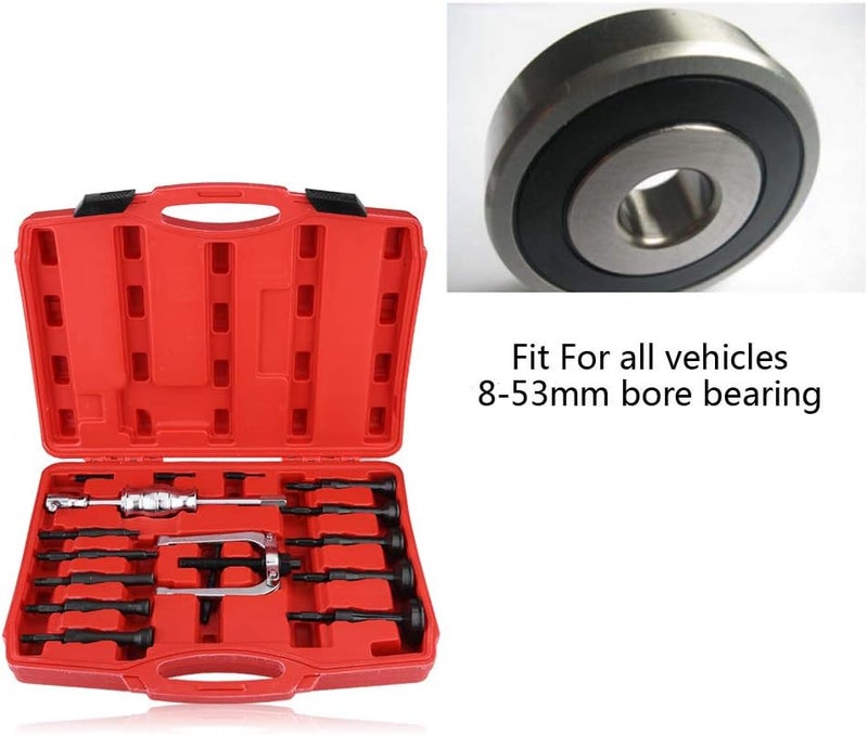 comfrt 16pcs Inner Bearing Puller, Car Disassemble Bearing Blind Hole Remover Extractor Set Slide Hammer Tool Kit - Image 2