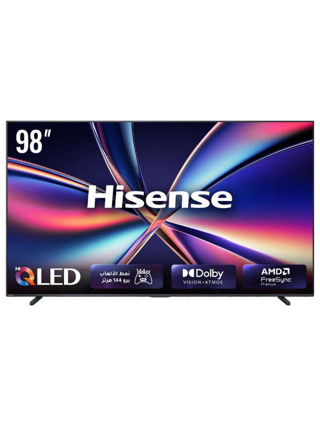 Hisense 98 Inch QLED Smart TV 98E7S PRO, 4K UHD, 144Hz Refresh Rate, Dolby Vision Atmos, Game Mode Pro, VIDAA U8.5, 8 Years OS Update 98E7S Pro Charcoal Grey - Image 1