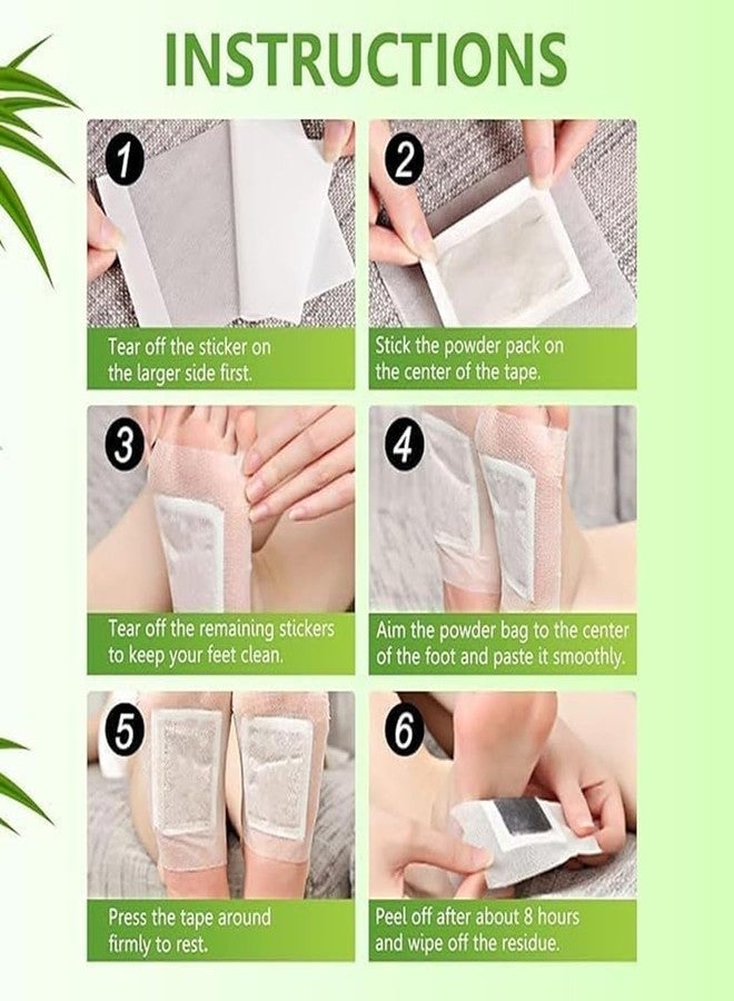 HAAD VAID Kinoki Detox Foot Pads - Ginger & Salt Adhesive Patches for Foot Care, Body Cleansing, Pain Relief, Relieve Stress, Relaxation | Organic Natural Ingredients (Pack of 1 (10 Pads) - Image 4