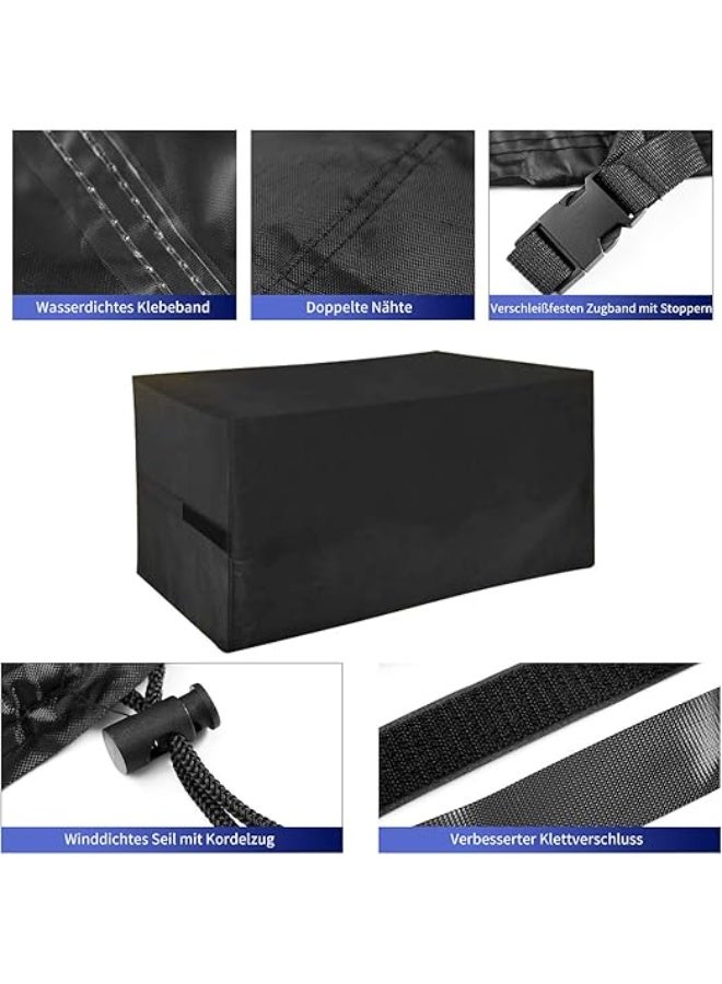 Garden Furniture Covers Waterproof, 230X165X70cm Rectangular Large Outdoor Furniture Covers, Anti-UV, Upgraded 420D Oxford Fabric for Patio Chair and Table Rattan Sofa Set Cover - Image 5