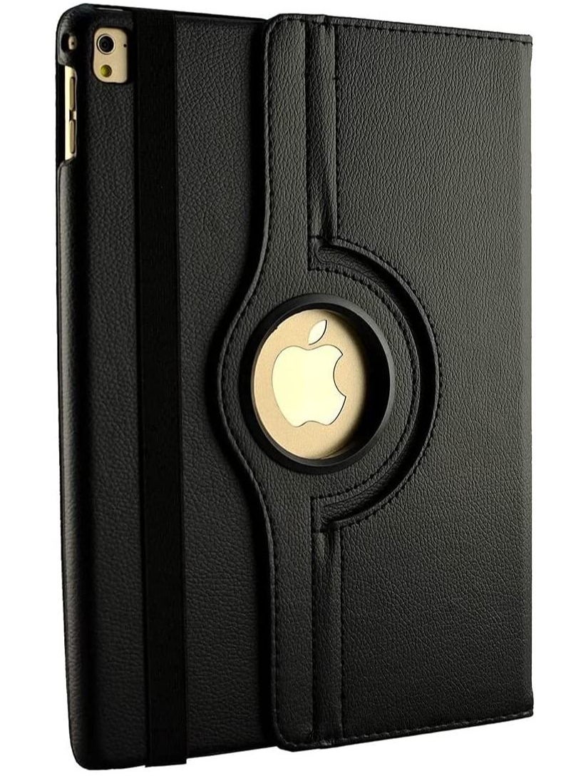 Generic Smart Cover Case for iPad Mini 1/2/3, 360 Degree Rotating Stand, [Auto Sleep/Wake], Folio Leather Smart Cover Case for iPad Mini 2nd/3rd/4th Generation, Slim Lightweight Stand Cover, Black  - Image 1