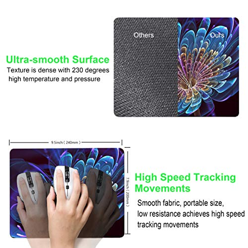 SHALYSONG 3D Flowers Mouse pad Abstract Art Mouse Pads with Design Personalized Mousepad for Laptop Computer Office Decoration Accessories Gift - Image 3