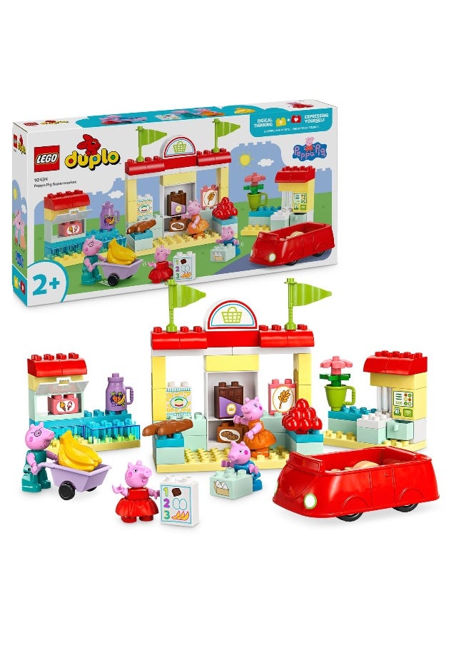 LEGO Duplo Peppa Pig Supermarket Toy 10434 Building Toy Set (70 Pieces)  - Image 2