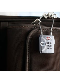 Yale Wired Combination Padlock TSA Approved Two Way Gray 1 Piece  - Image 4