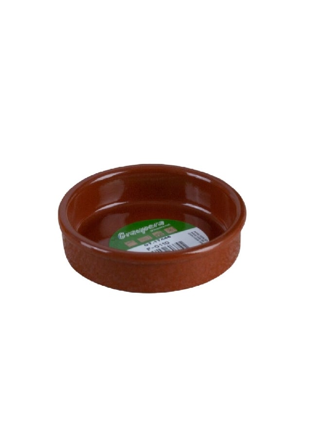 Natural Eco-Friendly Terracotta Round Casserole Honey 2.5 x 10 x 10 cm F-0110
