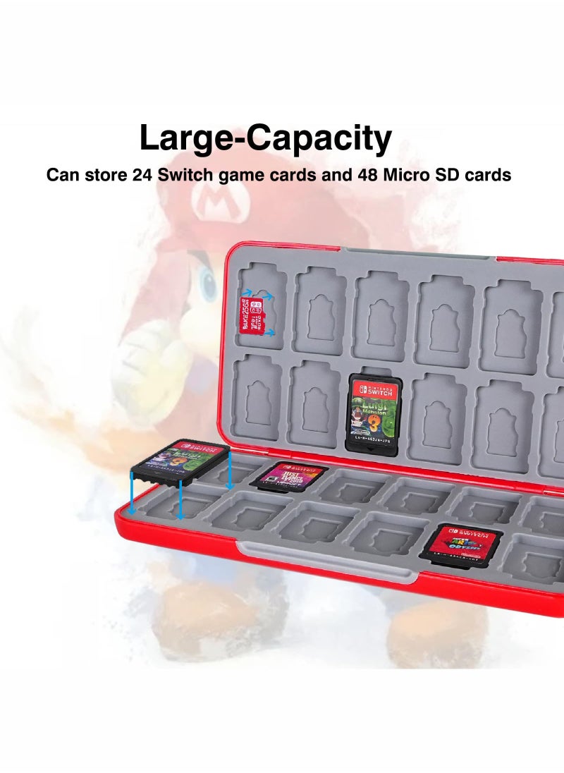 Generic 24-inch Game Card Case for Nintendo Switch OLED, Switch Lite, Cute Game Card Case for Game Cards and SD Cards, Storage Case  - Image 3