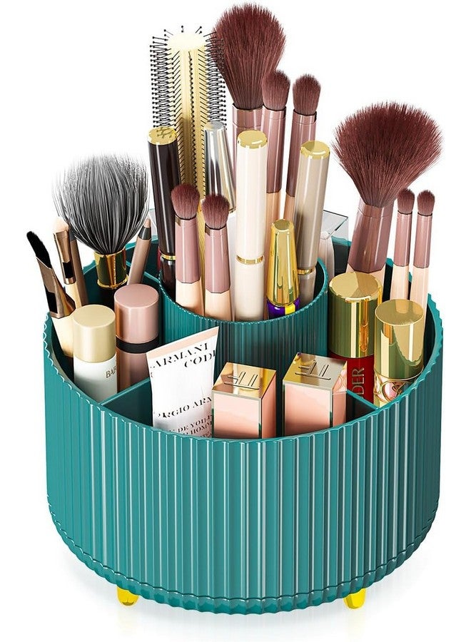 vulrian 360°Rotating Makeup Cosmetics Brush Holder Organizer, Makeup Organization Skincare Storage Vanity Desktop,Bathroom (Green) - Image 1