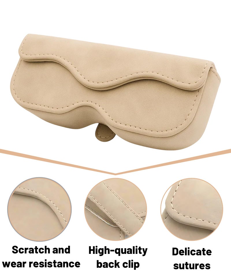 Indusoire Sunglasses Organizer, Car Sunglasses Holder, Visor Clip-On Organizer for Glasses and Small Items, 16.5 x 7 x 4.5 cm Compact Design - Image 3