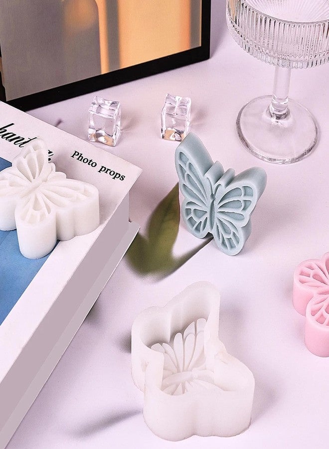 LZEDIRA 2 Pcs Butterfly Silicone Freshie Molds, 3D Butterfly Silicone Chocolate Mold, Reusable Butterflys Resin Mold Kit for Scented Candles, Clay, Baking, Soap, Cake Decorating - Image 4