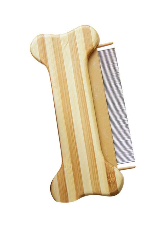 شاربدو مشط للحيوانات الأليفة من الستانلس ستيل بيج / بني - Image 2