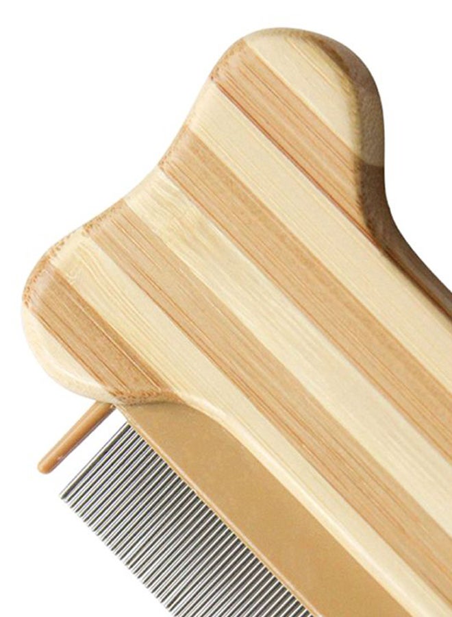 شاربدو مشط للحيوانات الأليفة من الستانلس ستيل بيج / بني - Image 4