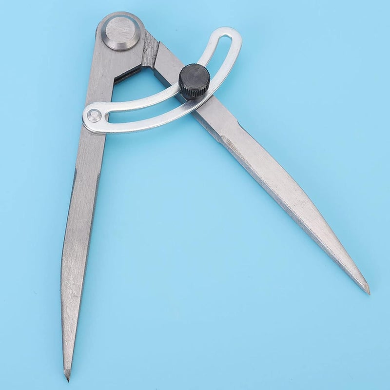 Leather Craft Compass Steel Adjustable Spacing Edge Creaser, DIY Leather Tool, Precision Marking Compass for Craftsmen with 155mm Length and Up to 170mm Opening - Image 2