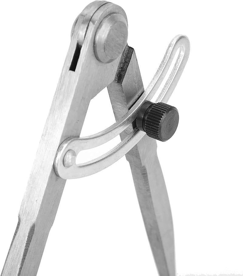 Leather Craft Compass Steel Adjustable Spacing Edge Creaser, DIY Leather Tool, Precision Marking Compass for Craftsmen with 155mm Length and Up to 170mm Opening - Image 3