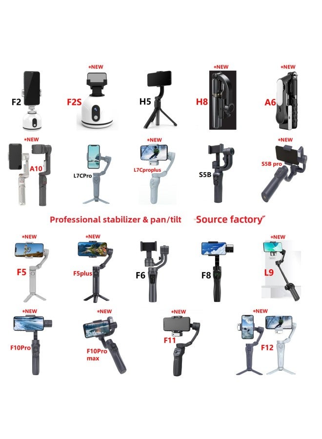 Mobile Phone Stabilizer Handheld Gimbal Handheld Stabilizer Foldable Stabilizer Direct Stabilizer-Color:L7c Pro Plus Three-axis Folding Steeler (with App) + Ai - Image 2