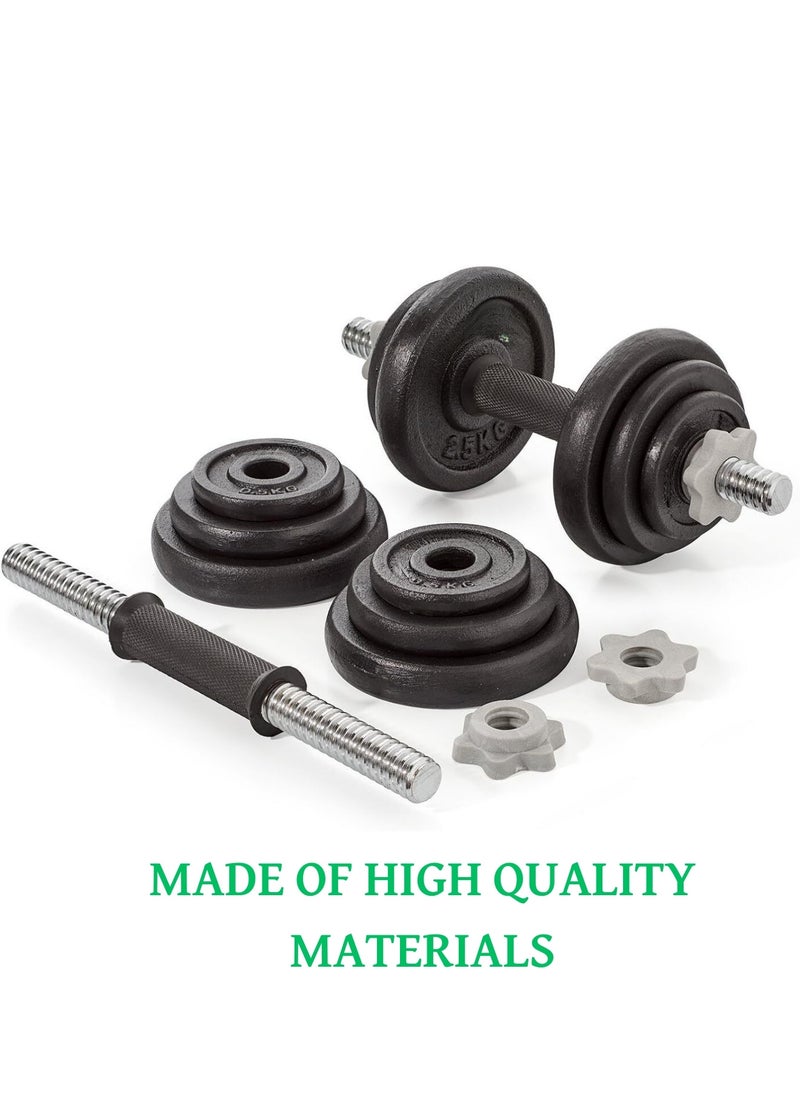 MAAS 20kg Adjustable Compact Dumbbell Weight Set for Home Training and Gym  - Image 4