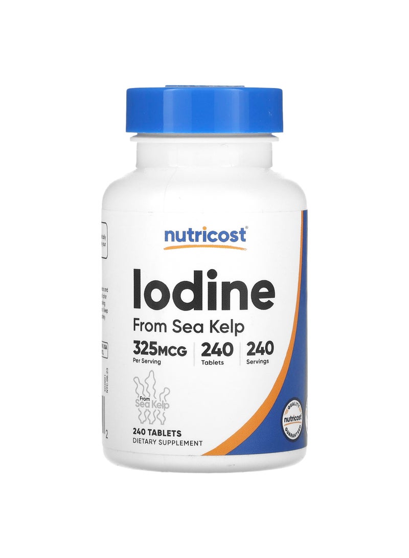 Nutricost Iodine, 325 mcg, 240 Tablets