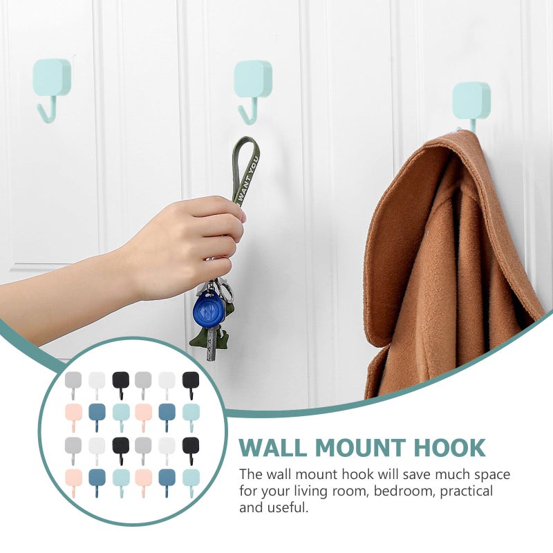 Multipurpose Self Adhesive Towel Hooks 30Pcs Assorted Colors No Trace Bathroom Kitchen Door - Image 3