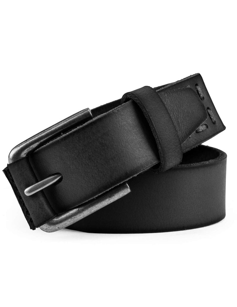Timberland Boys' Leather Belt for Kids, Black, Medium - Image 2
