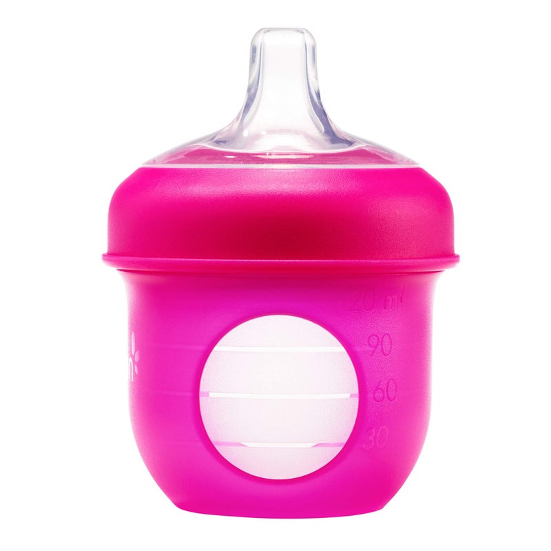 Boon Nursh Silicone Sippy Cup Lid - Convertible Transitional Sippy Spouts for Nursh Baby Bottles - Sippy Cup Lids for Babies - Baby Feeding Supplies - Ages 6 Months and Up - 3 Count - Image 3