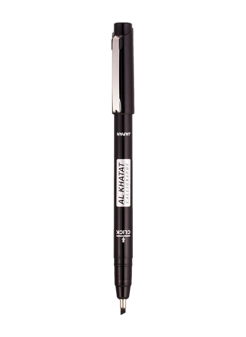 Al Khatat 1-Piece Calligraphy Pen 3mm Tip Black Ink  - Image 1