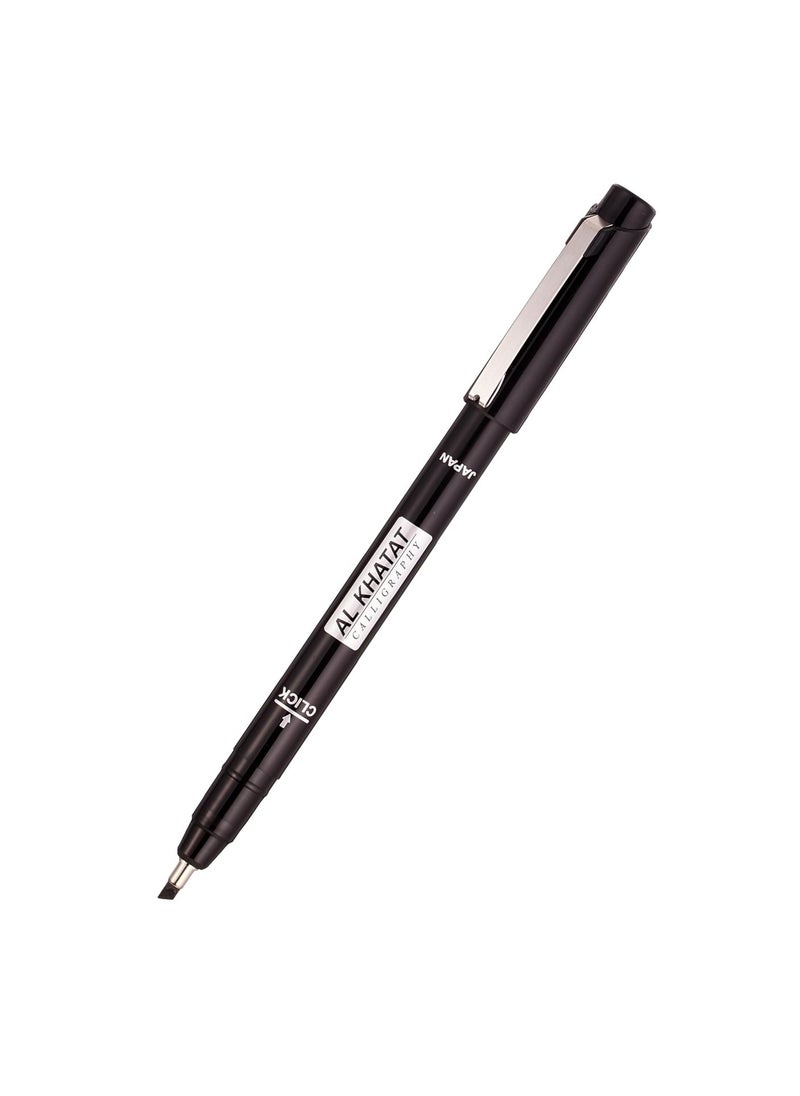 Al Khatat 1-Piece Calligraphy Pen 3mm Tip Black Ink  - Image 2