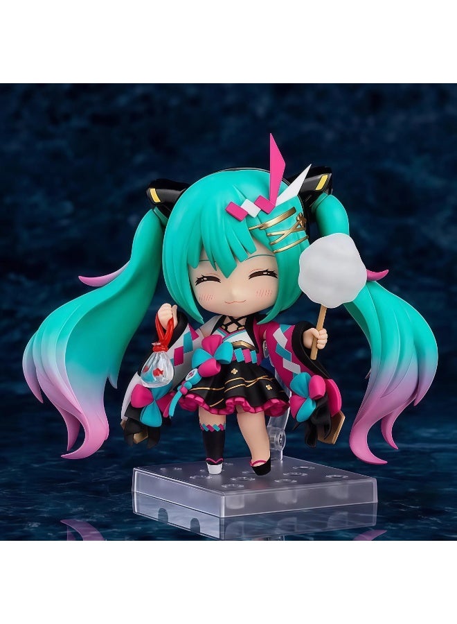 general Hatsune Miku Movable Replacement Face Doll Model Decoration Summer Gathering 1511# Hatsune Desktop Decoration Toy Gift for family and friends - Image 1