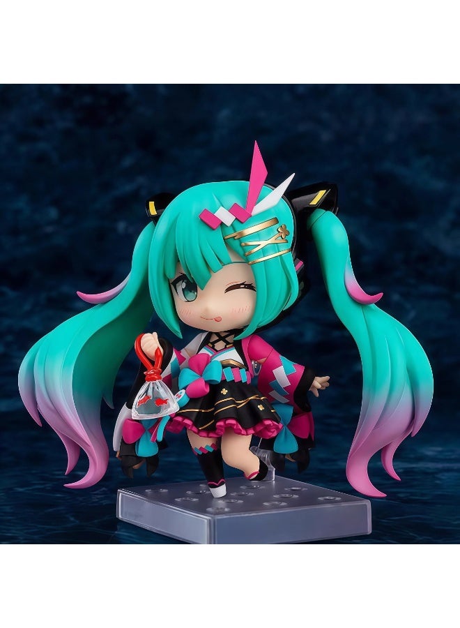 general Hatsune Miku Movable Replacement Face Doll Model Decoration Summer Gathering 1511# Hatsune Desktop Decoration Toy Gift for family and friends - Image 2