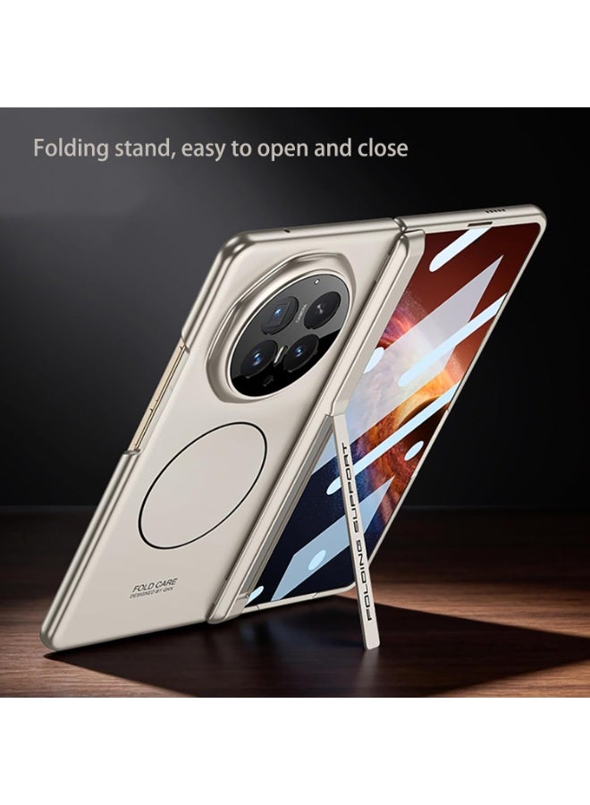 جراب لهاتف Honor Magic V6 مزود بغشاء حماية عالي الدقة، ومفصل مغناطيسي، وغطاء كامل للهاتف، وحلقة مغناطيسية مدمجة، وشحن لاسلكي، وجراب قابل للطي لهاتف Honor Magic V6 - Image 2