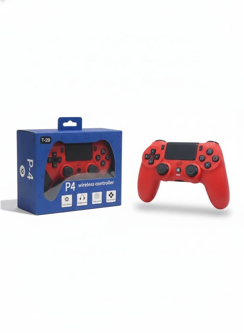 وحدة تحكم لاسلكية لـ PS4 وPC مع زرّين قابلين للتعديل في الخلف، مدخل سماعة 3.5مم، ميزة Turbo، تحكم بالاستشعار الحركي، اهتزاز مزدوج، متوافقة مع PS4 (Slim و Pro) وPC (إصدارات 7 و 8 و 10 و 11). - Image 1