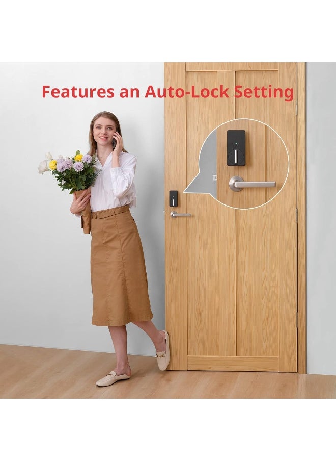 SwitchBot SwitchBot Smart Lock, Bluetooth Electronic Deadbolt, Keyless Entry Door Lock, Smart Lock for Front Door, Compatible with WiFi Bridge (Sold Separately), Keyless Lock Fits Your Existing Deadbolt  - Image 4
