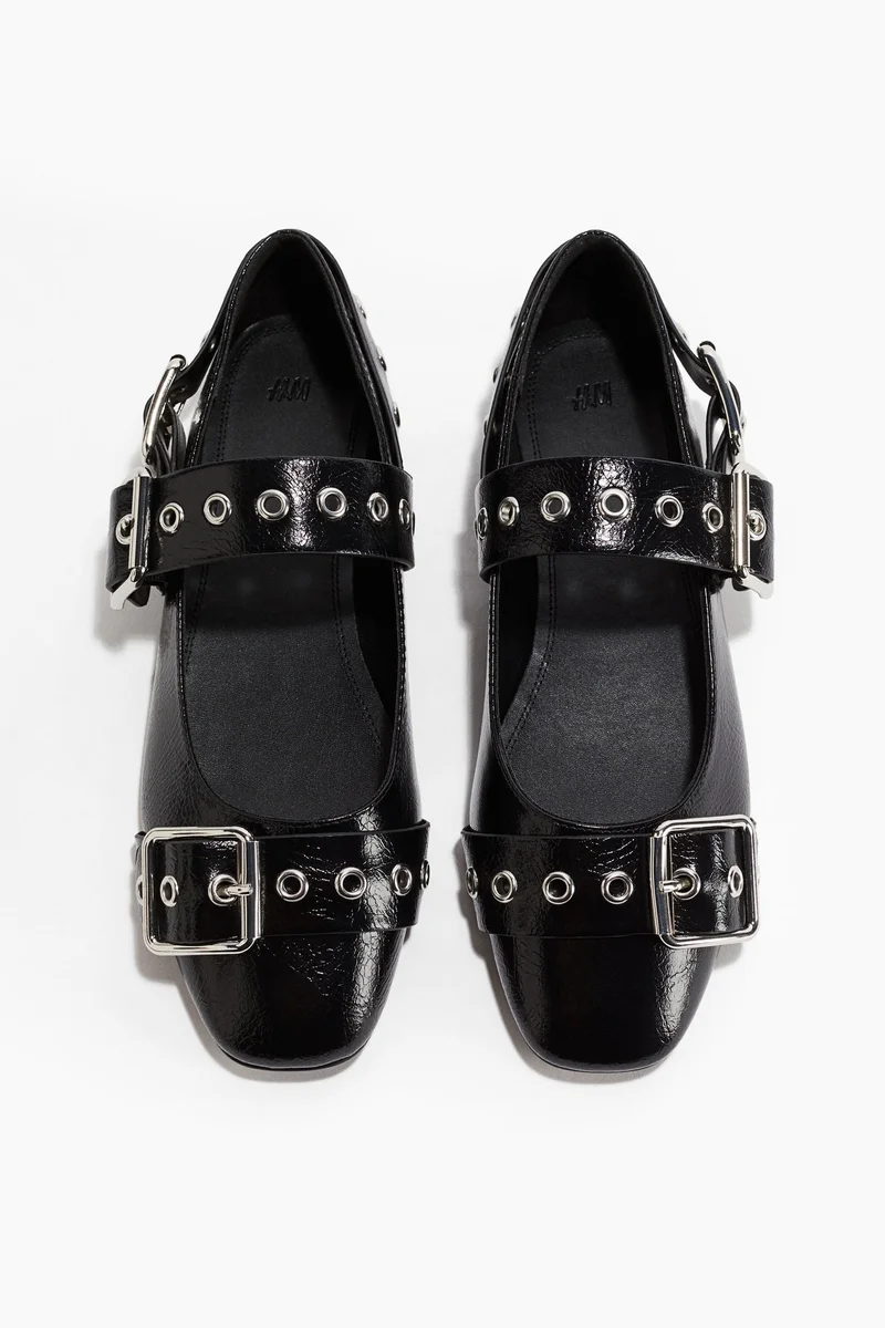 H&M Buckle-detail Mary Janes