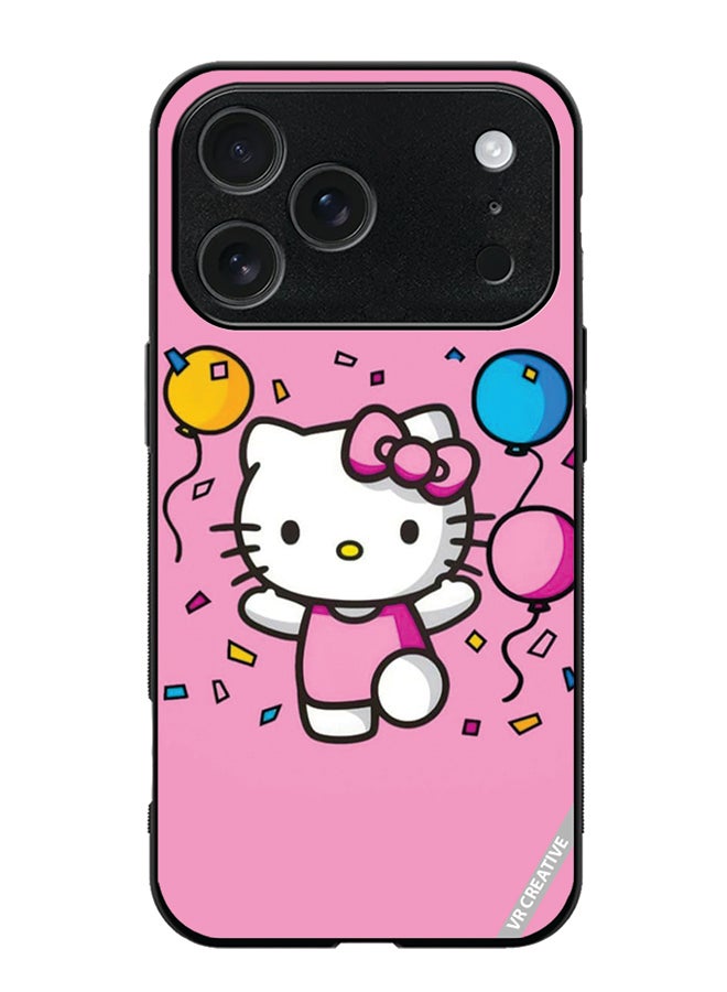 غطاء حماية لهاتف آبل آيفون 17 برو ماكس بتصميم هالو كيتي متعدد الألوان