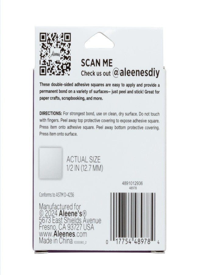 Aleene's Original Tacky Glue Adhesive Squares, Mess-Free & Acid-Free, Great for Photos, Bouquet Arrangement, DIY Decor and Crafts, 1/2" Roll 250 Count - Image 2
