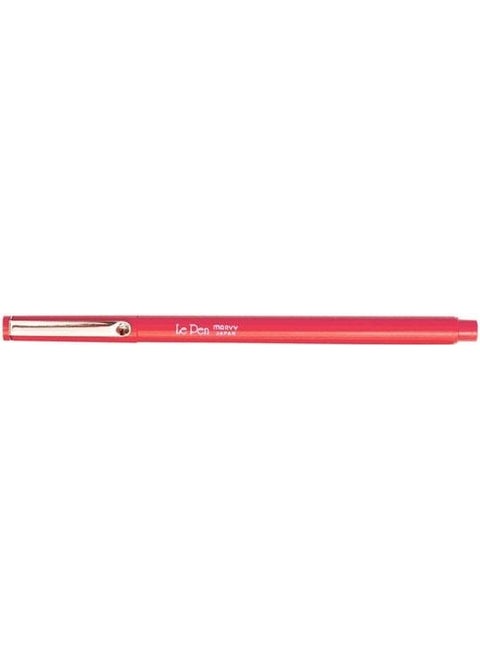 Le Pen 4300 Pen Extra Fine Nib Metal Clip 0.3 mm Nib Red