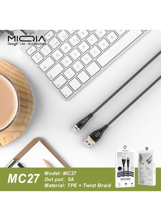 MIQIA MC-27 5A Supercharge Type-C Cable Black  - Image 4