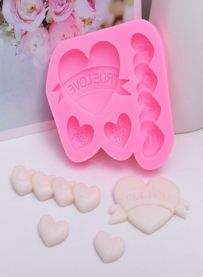 Skytail قالب سيليكون من سكاي تيل لعيد الحب، قالب فوندان على شكل قلب، شمعة معطرة، قطع شمعية، ديكور منزلي، شموع، صب الراتنج، هدايا يدوية للأزواج، صنع الشموع، ديكور زفاف، قالب شوكولاتة لتزيين الكيك - Image 3