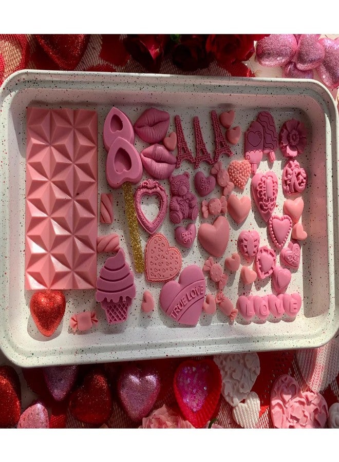 Skytail قالب سيليكون من سكاي تيل لعيد الحب، قالب فوندان على شكل قلب، شمعة معطرة، قطع شمعية، ديكور منزلي، شموع، صب الراتنج، هدايا يدوية للأزواج، صنع الشموع، ديكور زفاف، قالب شوكولاتة لتزيين الكيك - Image 4
