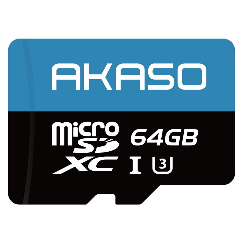 AKASO 64GB microSDXC U3 Memory Card Up to 100MBs UHSI C10 U3 Full HD 4K UHD MicroSD Card - Image 2
