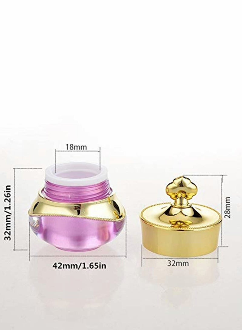 Clear Jars Plastic Jars Plastic Cosmetic Container Empty Cosmetic Sample Containers Transparent 5G/5ML Plastic Pot Jars for Eye Shadow, Nails, Powder, Paint - Image 2