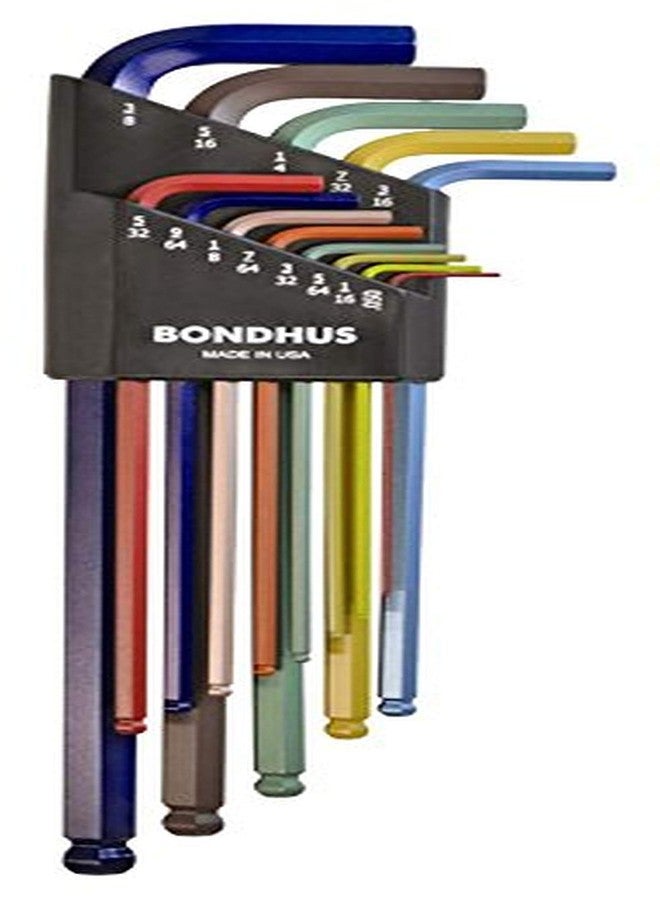 Bondhus - BLX13XLCG 69637 Ball End L-Wrench Set w/ColorGuard Finish w/Extra Long Arm, 13 PC - Image 1