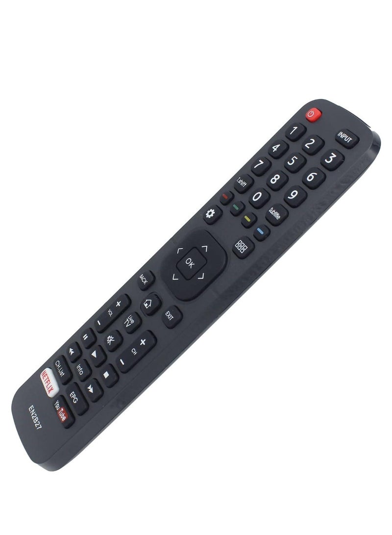 Replacement EN2B27 Remote Control for Hisense Smart TVs – Compatible with EN2A27, EN2C27, EN2D27, EN2B27HB Series – Universal TV Controller with No Setup Needed, Ergonomic Design, Fast Response & Reliable Signal for Seamless Viewing Experience